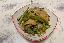 茄豆肉片的做法