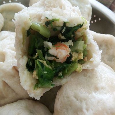 菠菜虾仁大包子