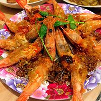 蒜蓉粉丝虾（年夜饭必备）简单又美味的做法图解4