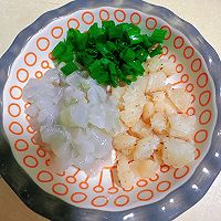 #宝宝的第一口辅食鱼#高蛋白补脑｜鳕鱼虾仁豆腐蒸蛋❗️的做法图解3