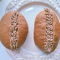 #美味开学季#卡仕达酱巧克力脆脆珠面包的做法图解16