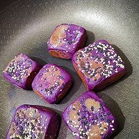 无糖奶香紫薯饼的做法图解3