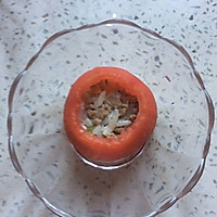 宝贝爱吃一番茄盅焗饭的做法图解6
