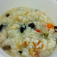 扇贝海鲜粥的做法图解4