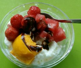 夏日美味–酸奶鲜果刨冰的做法