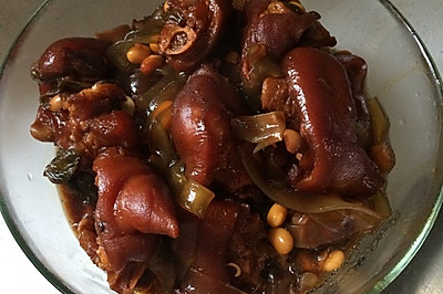 粉条豆芽炖猪蹄