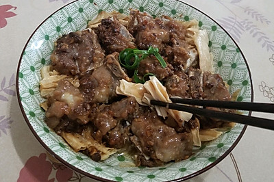 豉汁排骨蒸腐竹