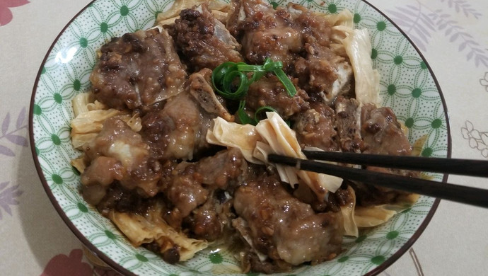 豉汁排骨蒸腐竹