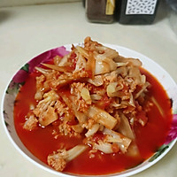 番茄炒花菜的做法图解6