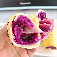 烤箱极简美食 | 紫薯芝士吐司卷，吐司片花样吃法的做法图解10