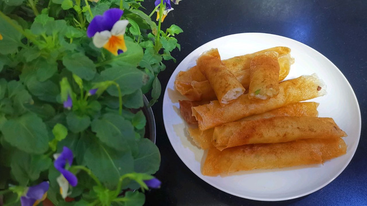 菜肴类：冬天个人非常喜欢的一道传统美食、酥脆爽口的荸荠春卷的做法