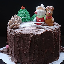 圣诞节树桩蛋糕#1%的最嗨烘焙#