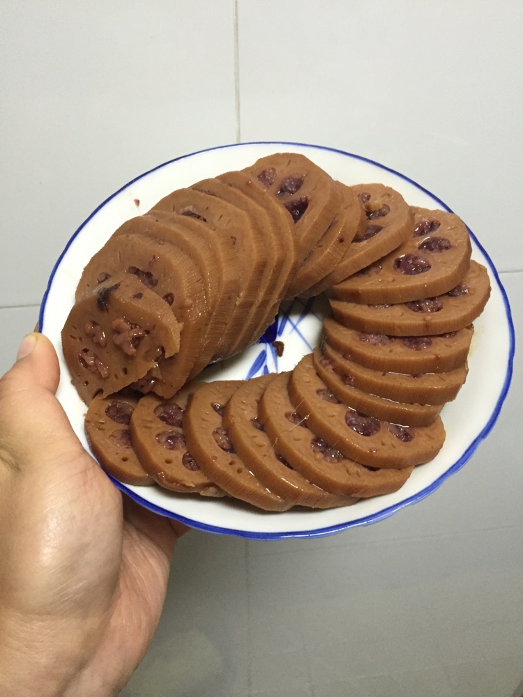 胭脂桂花紫米藕的做法图解7