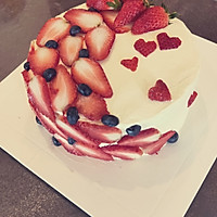 超级简单美腻的生日蛋糕，情人节蛋糕。解决各种抹面困难！的做法图解3