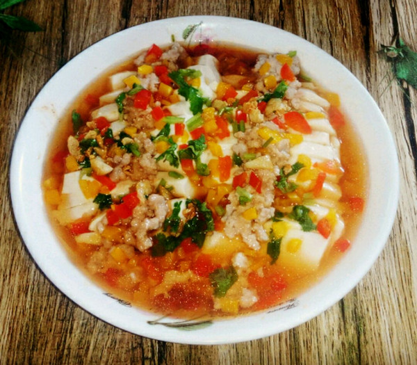 宝宝餐之缤纷豆腐蒸