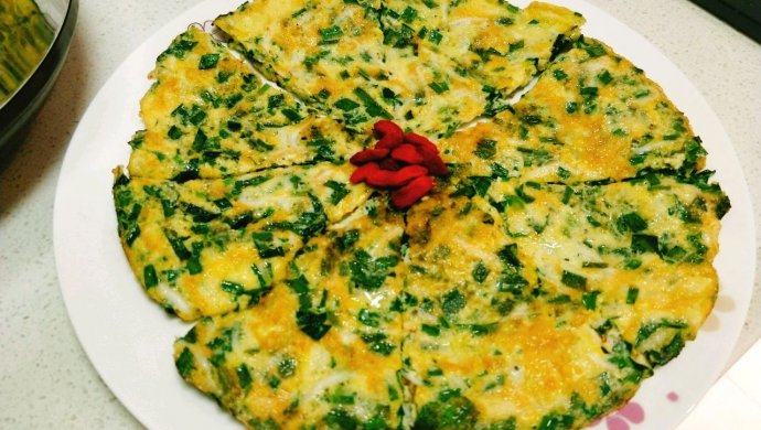 银鱼韭菜煎蛋