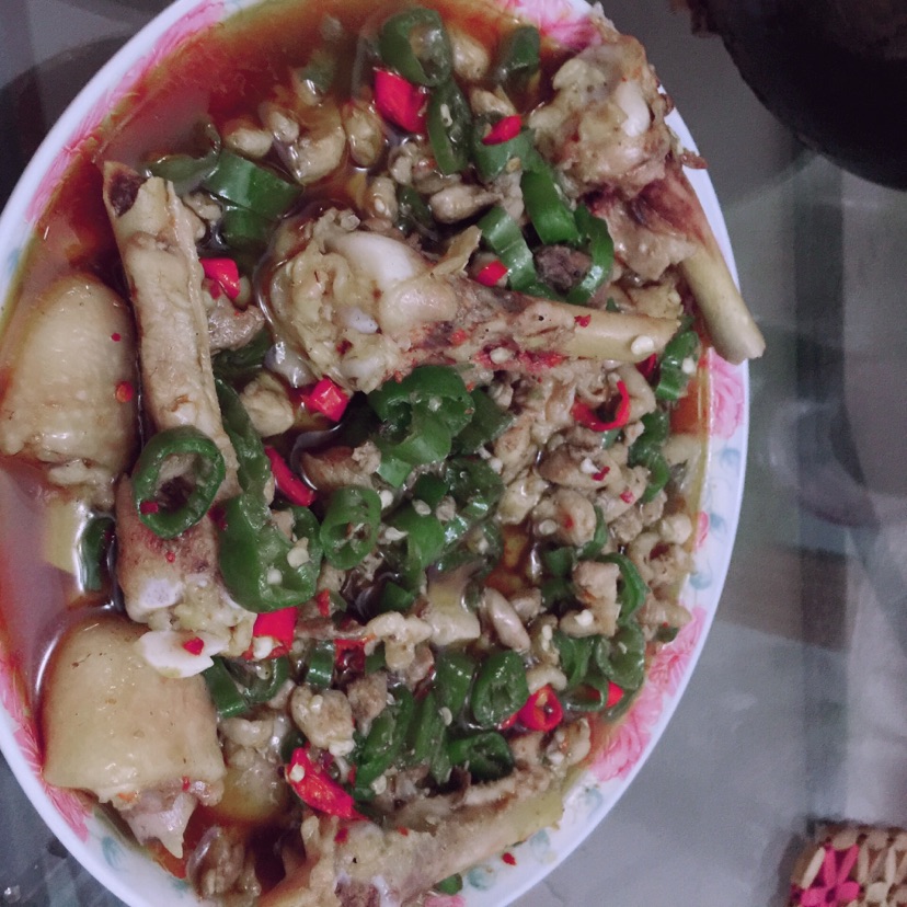 青椒鸡腿丁的做法图解8
