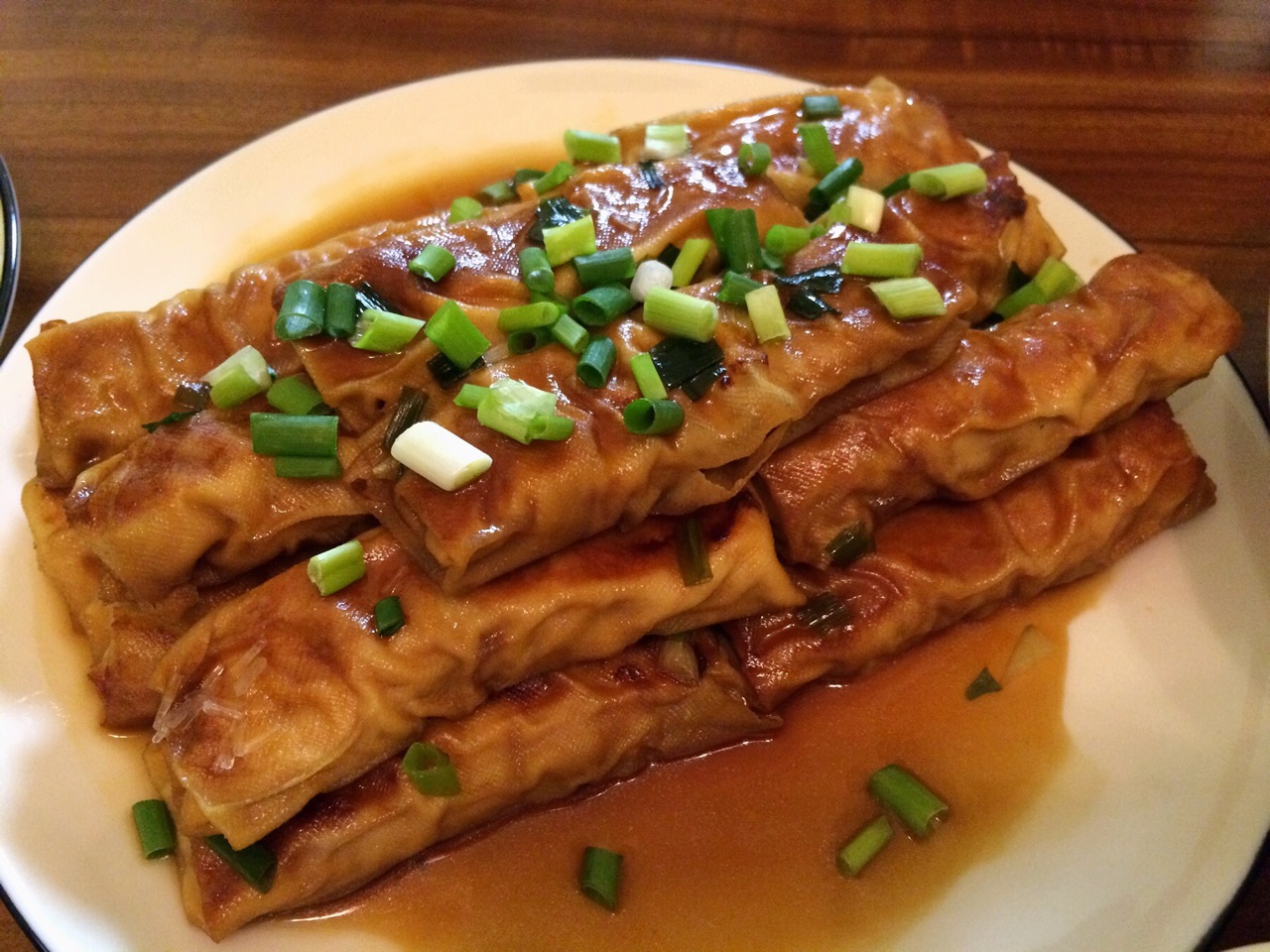 红烧百叶包肉的做法图解4