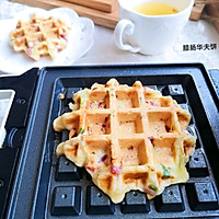 #相聚组个局#腊肠华夫饼&大阪烧的口感#麦子厨房早餐机#的做法图解10