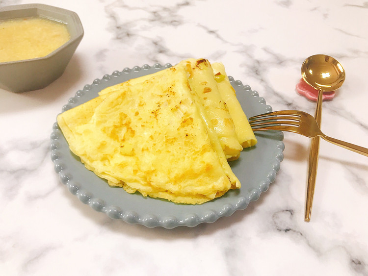 家常葱花鸡蛋饼-养胃早餐的做法