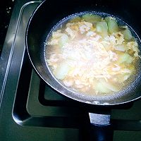 #花式炖煮不停歇#菜杆虾仁鸡蛋汤的做法图解8