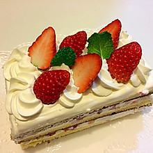 草莓季的草莓蛋糕
