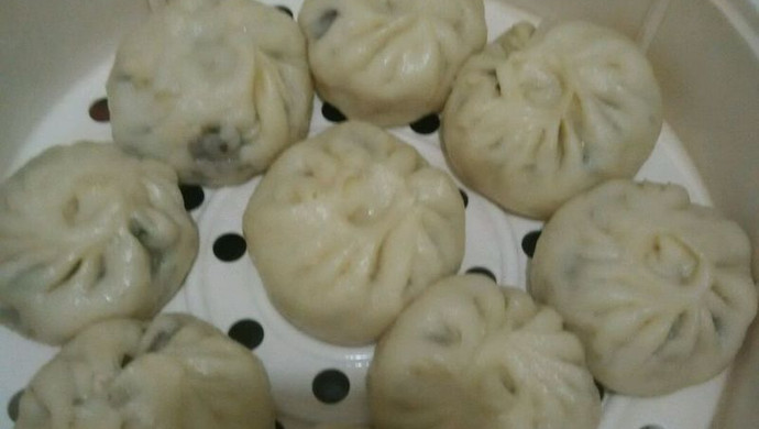 韭菜豆腐地软包子