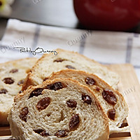 全麦葡萄干面包卷#东菱魔法云面包机#的做法图解26