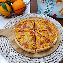 玉米火腿披萨#金龙鱼精英100%烘焙大师赛-爱好组-高筋#