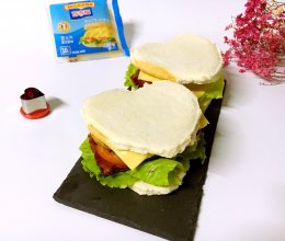 爱心早餐三明治#百吉福食尚达人#的做法