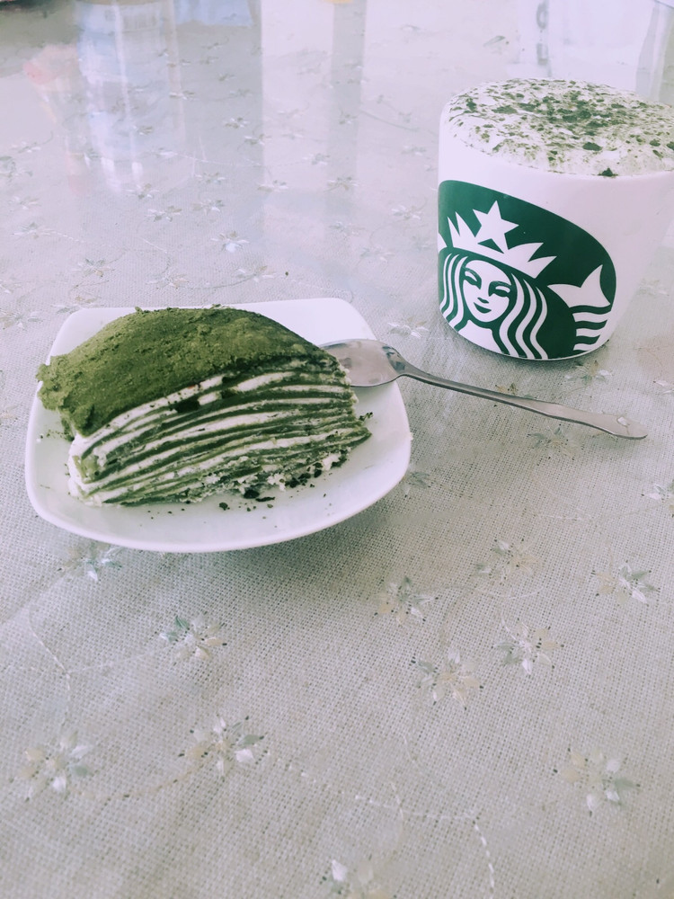 抹茶千层和抹茶拿铁的做法
