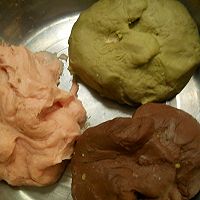多彩豆沙包的做法图解5