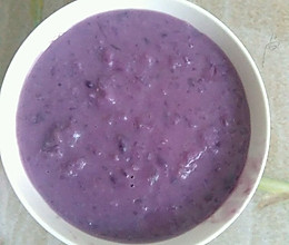 蜂蜜牛奶紫薯粥的做法