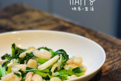 海鲜菇炒虾仁