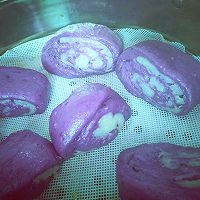 紫薯做的馒头的做法图解3