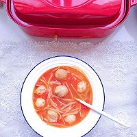 番茄鱼丸汤|低脂鲜美又好喝#麦子厨房美食锅#的做法图解8