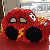 汽车总动员之麦昆汽车生日蛋糕的做法图解8
