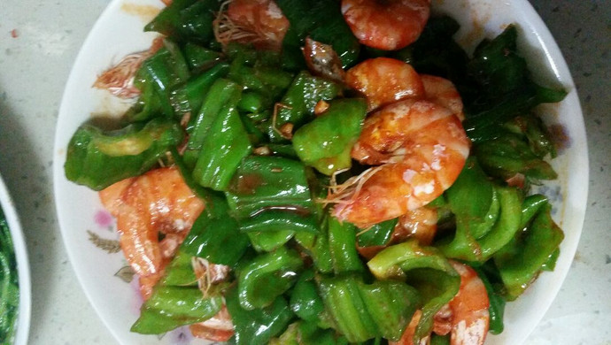 青椒炒虾