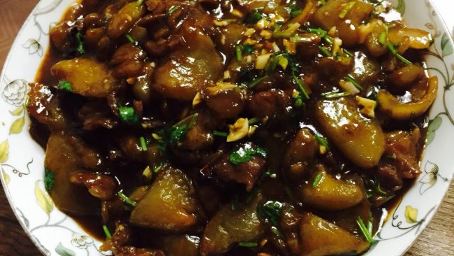 肉片烧茄子的做法