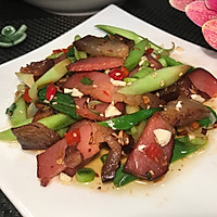 青蒜炒农家腊肉的做法图解6
