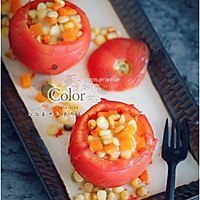 松仁玉米番茄盅#我买新鲜味#的做法图解9