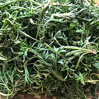 白蒿麦饭～它是天然抗生素，长在田间无人识，可护肝降血脂的做法图解1
