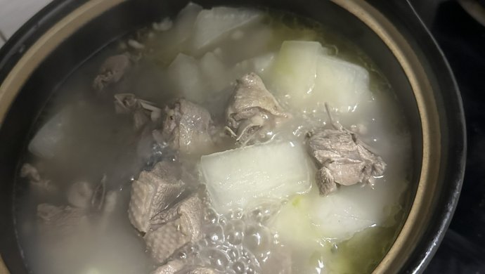 第一次煲出好喝的毛瓜老鸭汤