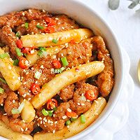 #夏日吃货嘉年华#辣焖酥肉年糕的做法图解8