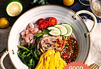 泰式虾仁荞麦面的做法