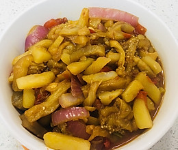 土豆烧茄子少油版（下饭神器）的做法