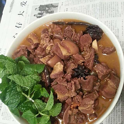 黄焖毛驴肉