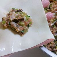 电饼铛芹菜香菇馄饨的做法图解7