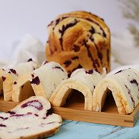 面包机版紫薯辫子面包#东菱Wifi云智能面包机#的做法图解13