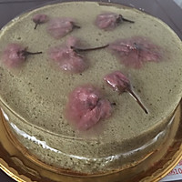 樱花抹茶轻乳酪蛋糕的做法图解14